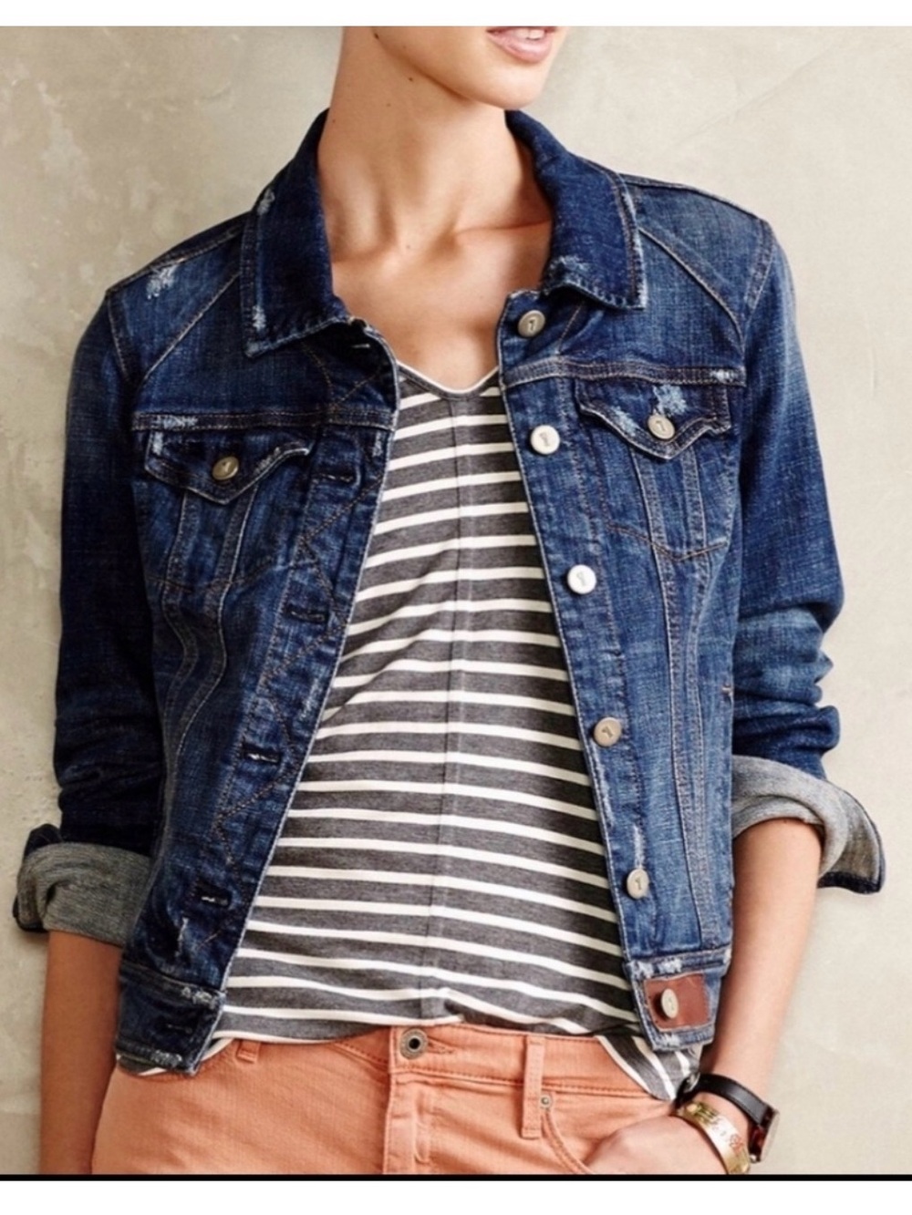 Pilcro Indigo Blue Denim Jacket